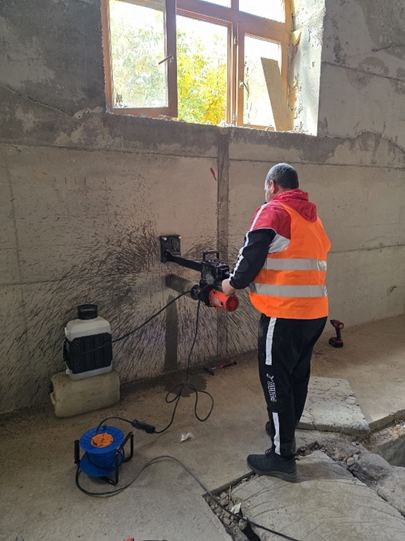 Prelevare carote din beton armat cu carotieră cu coroană diamantată